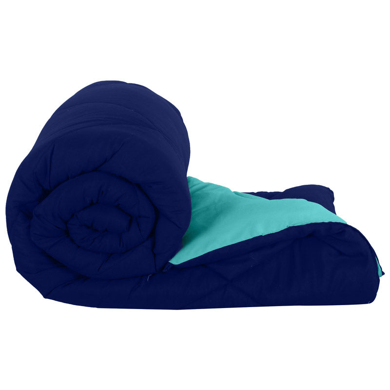 Buy Nihara Reversible Comforter - Dark Blue & Light Blue Comforters & AC Quilts from Vaaree