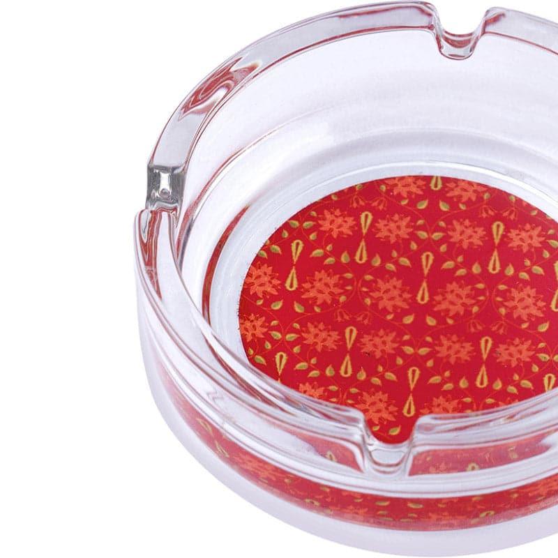 Buy Magnate Mughal Floral Ashtray - Red Ash Tray from Vaaree