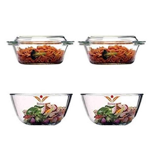 Bakeware Set - Celtox Mixing Bowl & Casserole (1000 &1650 ML) - Set Of Four