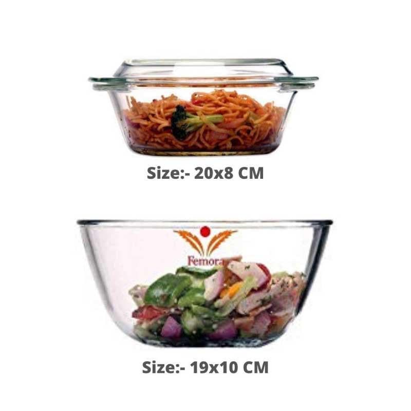 Bakeware Set - Celtox Mixing Bowl & Casserole (1000 &1650 ML) - Set Of Four