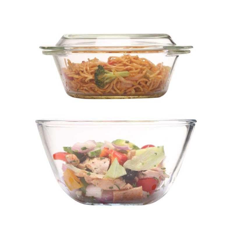 Bakeware Set - Celtox Mixing Bowl & Casserole (700 & 1050 ML) - Set Of Two