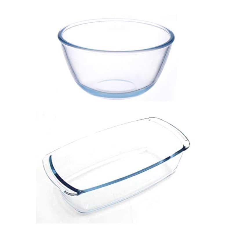 Baking Dish - Prezco Mixing Bowl & Loaf Pan - Set Of Two