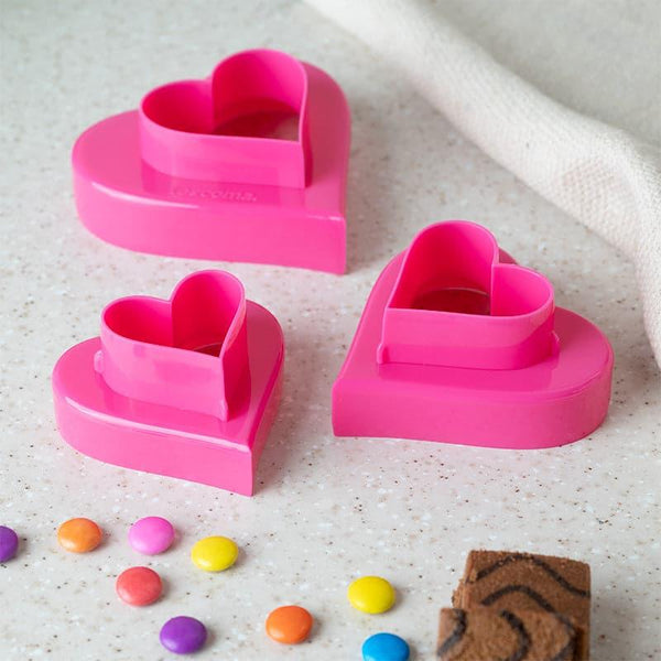 Baking Tool - Dough Dip Cookie Cutter (Pink) - Set Of Six