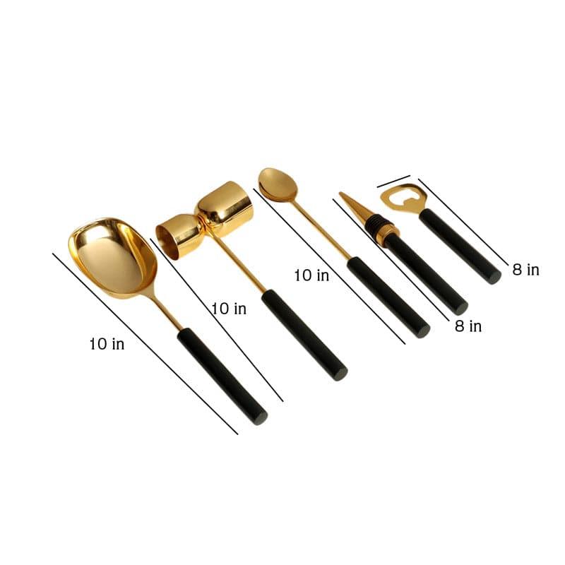 Buy Micah Steel Barware Tool- Set Of Five Barware Tools & Sets from Vaaree