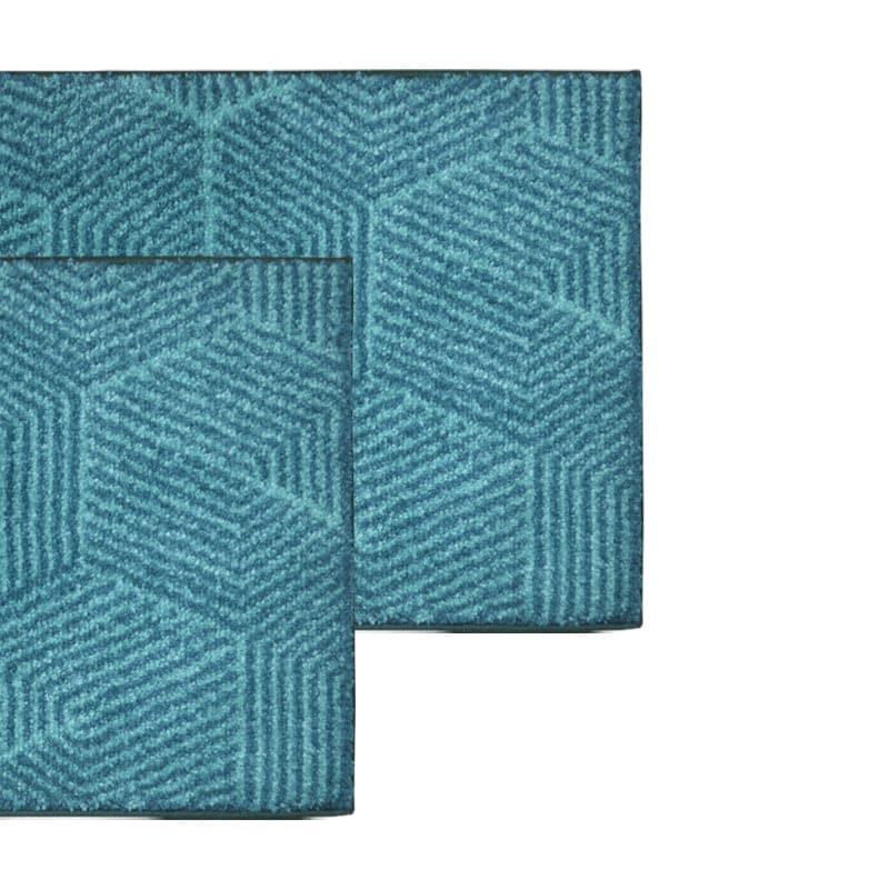 Buy Balzena Anti Slip Bathmat (Aqua) - Set Of Two Bath Mats from Vaaree