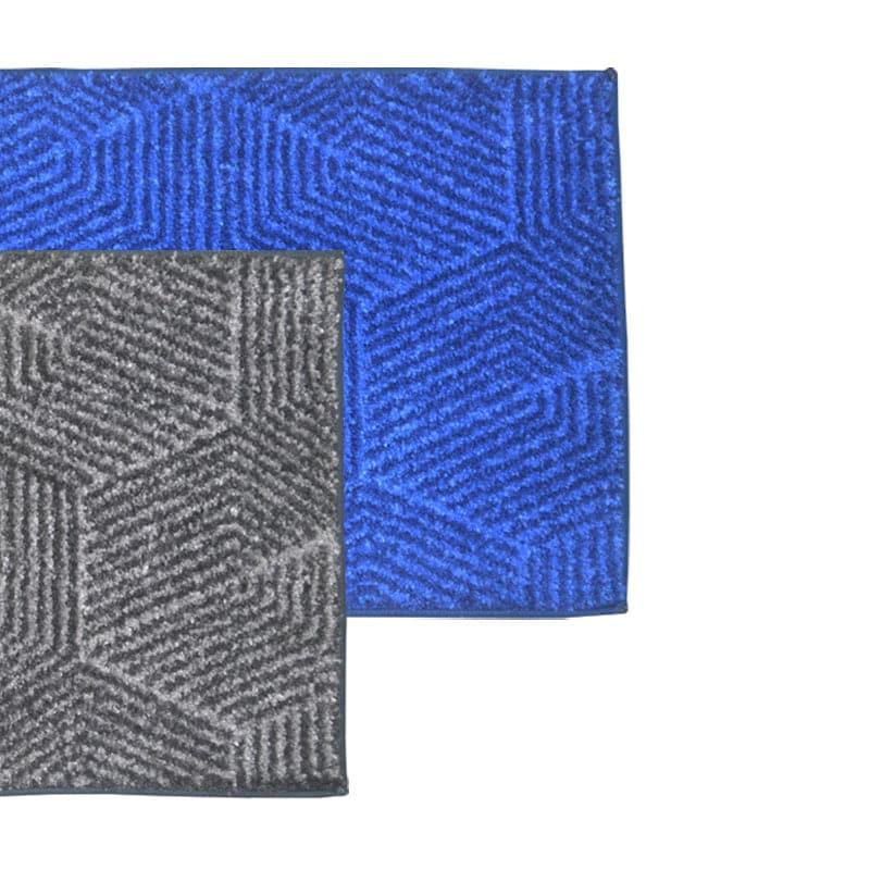 Buy Balzena Anti Slip Bathmat (Grey & Blue) - Set Of Two Bath Mats from Vaaree