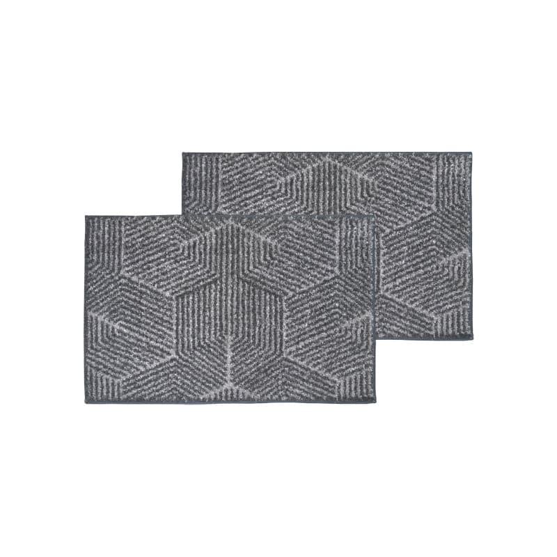 Buy Balzena Anti Slip Bathmat (Grey) - Set Of Two Bath Mats from Vaaree