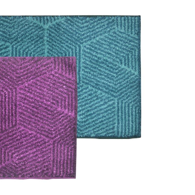 Buy Balzena Anti Slip Bathmat (Violet & Aqua) - Set Of Two Bath Mats from Vaaree