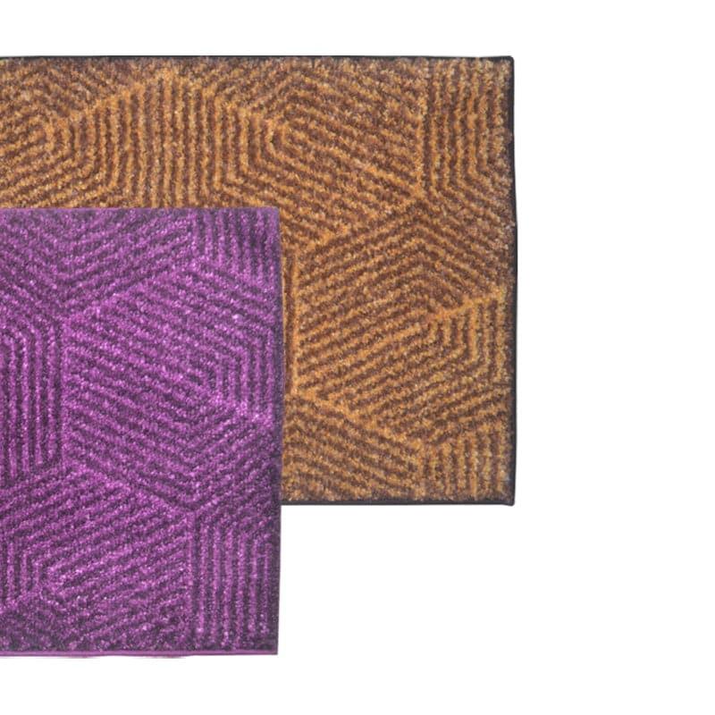 Buy Balzena Anti Slip Bathmat (Violet & Brown) - Set Of Two Bath Mats from Vaaree