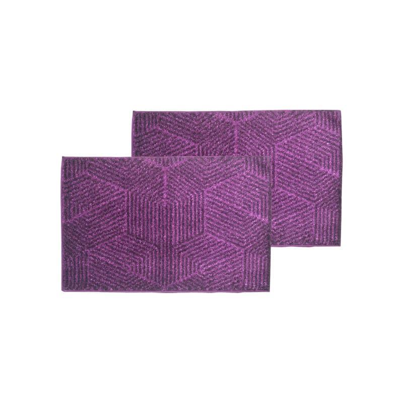 Buy Balzena Anti Slip Bathmat (Violet) - Set Of Two Bath Mats from Vaaree