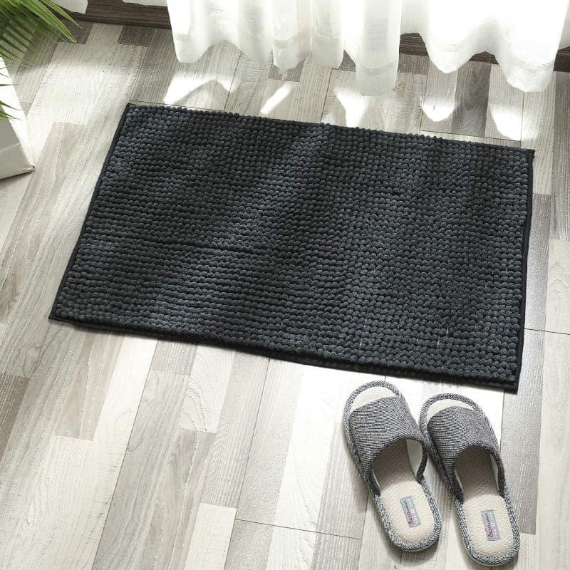 Buy Blissful Solid Bathmat - Dark Grey Bath Mats from Vaaree