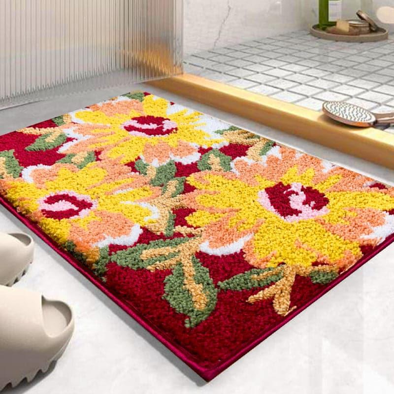 Buy Floral Parade Bathmat Bath Mats from Vaaree