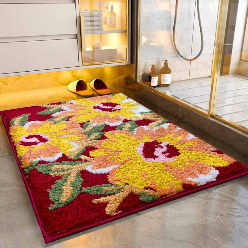 Buy Floral Parade Bathmat Bath Mats from Vaaree