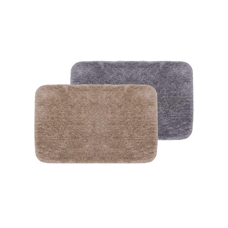 Buy Foot Mate Anti Slip Bathmat (Grey & Light Brown) - Set Of Two Bath Mats from Vaaree