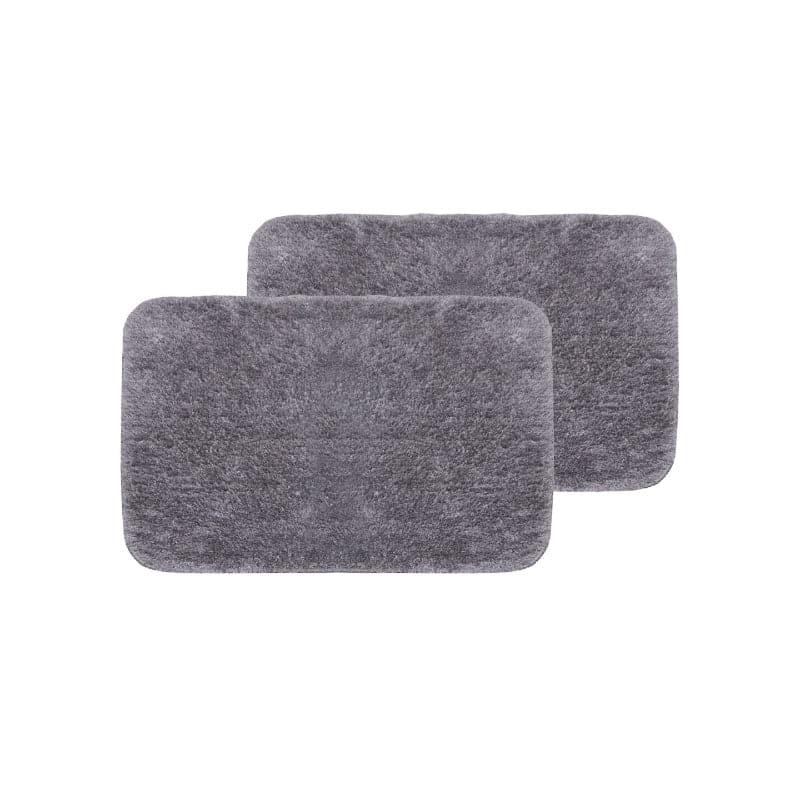 Buy Foot Mate Anti Slip Bathmat (Grey) - Set Of Two Bath Mats from Vaaree