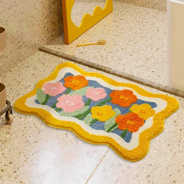 Buy Gardenia Glory Bathmat Bath Mats from Vaaree