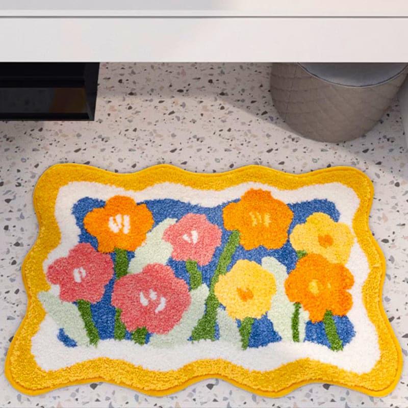 Buy Gardenia Glory Bathmat Bath Mats from Vaaree