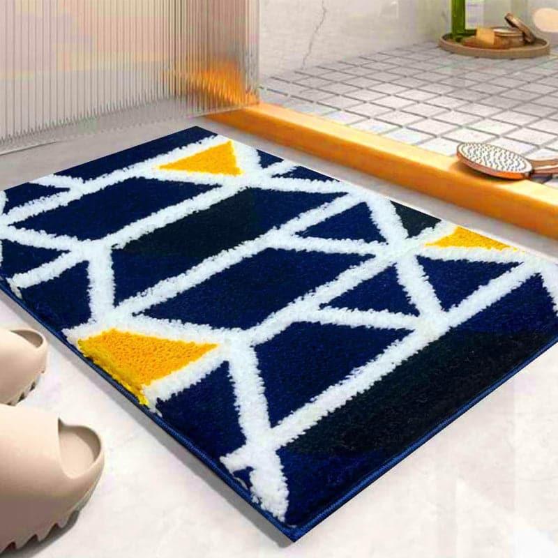 Buy Luxe Comfy Bathmat - Blue Bath Mats from Vaaree