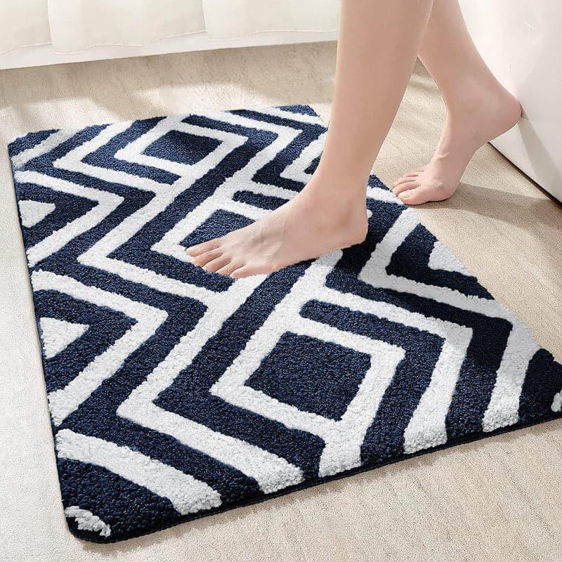 Buy Luxe Plush Bathmat - Blue Bath Mats from Vaaree