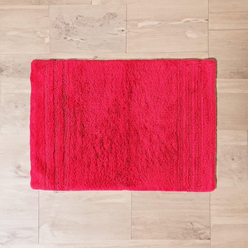 Buy Micro Cotton Cloud Soft Bathmat - Red Bath Mats from Vaaree