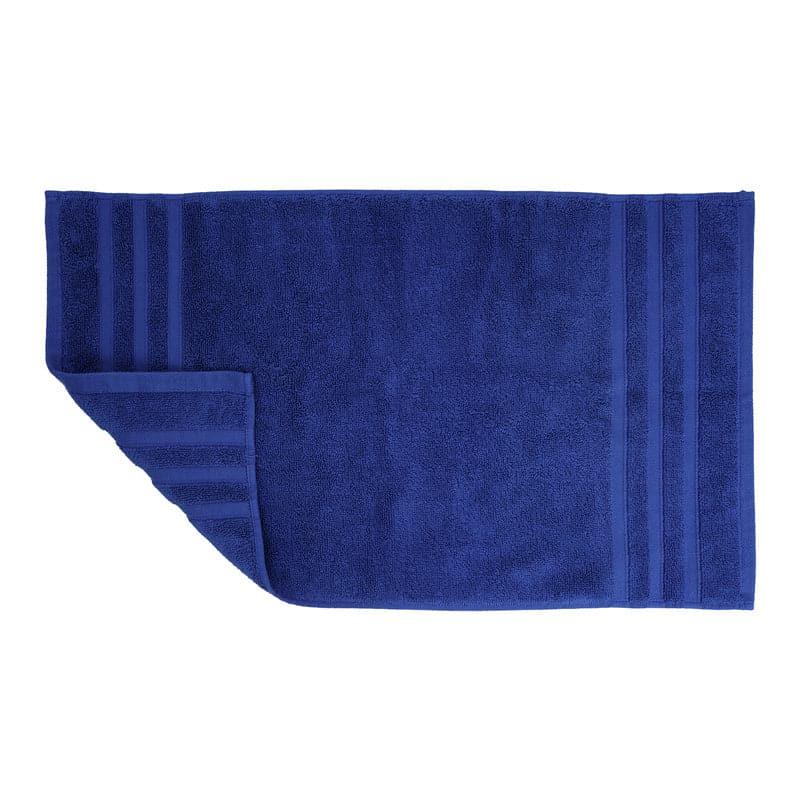 Buy Micro Cotton Comfort Step Soild Bathmat - Blue Bath Mats from Vaaree