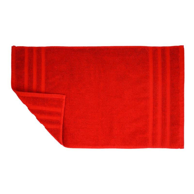 Buy Micro Cotton Comfort Step Soild Bathmat - Red Bath Mats from Vaaree