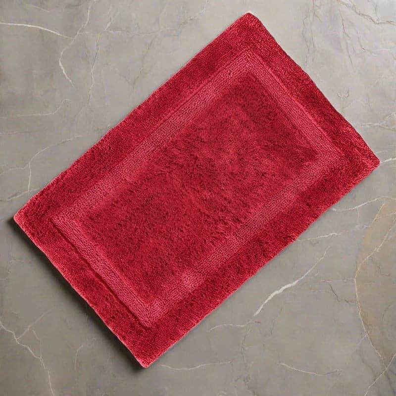 Buy Micro Cotton Harmony Solid Bathmat - Red Bath Mats from Vaaree