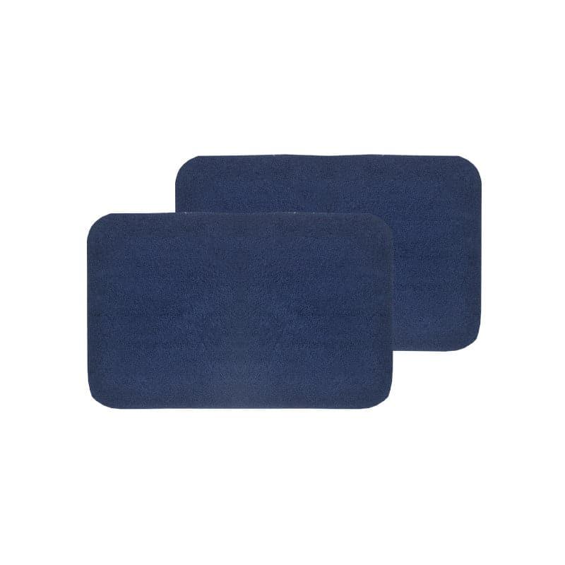 Buy Rista Anti Slip Bathmat (Blue) - Set Of Two Bath Mats from Vaaree