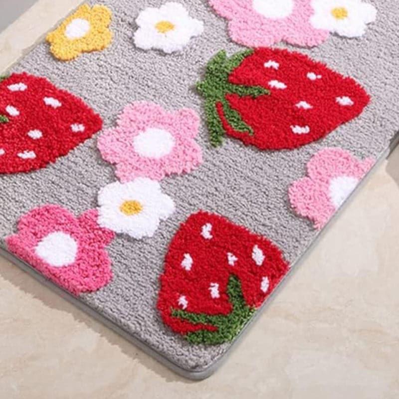 Buy Strawberry Stride Bathmat Bath Mats from Vaaree