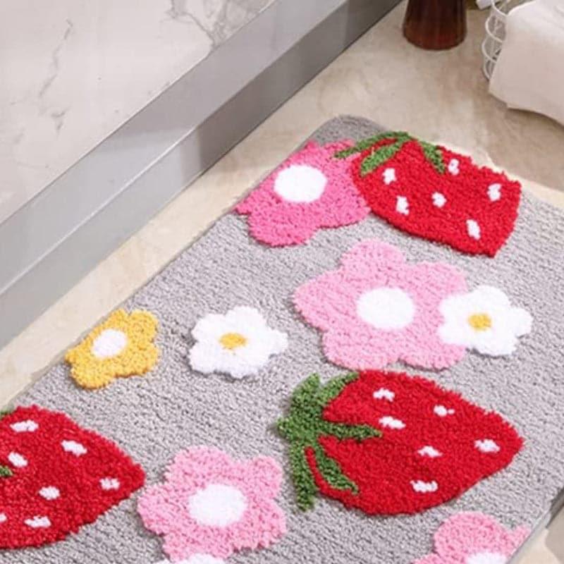 Buy Strawberry Stride Bathmat Bath Mats from Vaaree