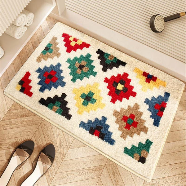 Buy Tride Ethnic Bathmat Bath Mats from Vaaree