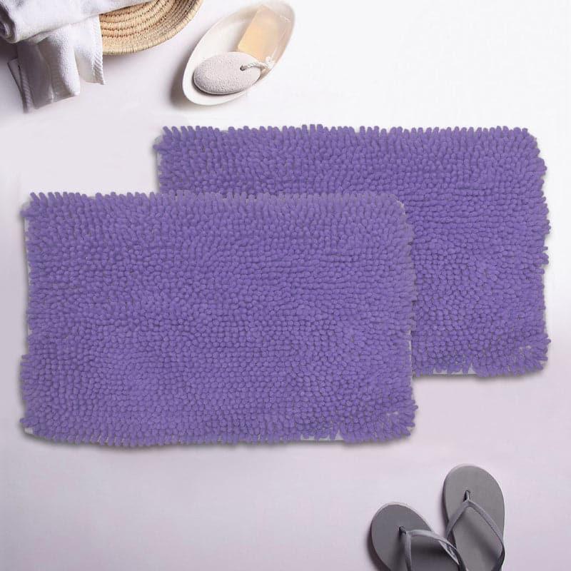 Buy Zora Anti Slip Bathmat (Lilac) - Set Of Two Bath Mats from Vaaree