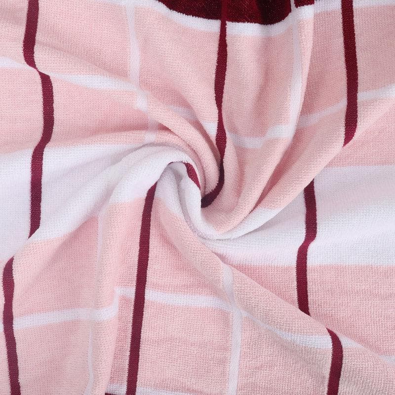 Buy Aqua Checkmate Bath Towel - Pink Bath Towels from Vaaree