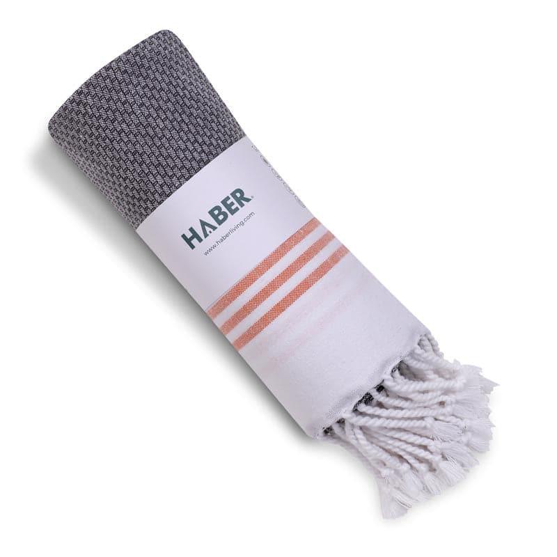 Buy Cosy Kotty Bath Towel - Steel Bath Towels from Vaaree