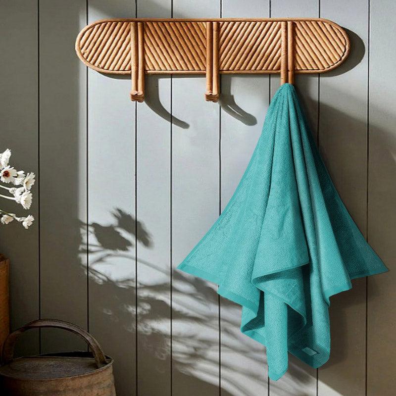 Buy Dreamo Bamboo Bath Towel - Aqua Bath Towels from Vaaree