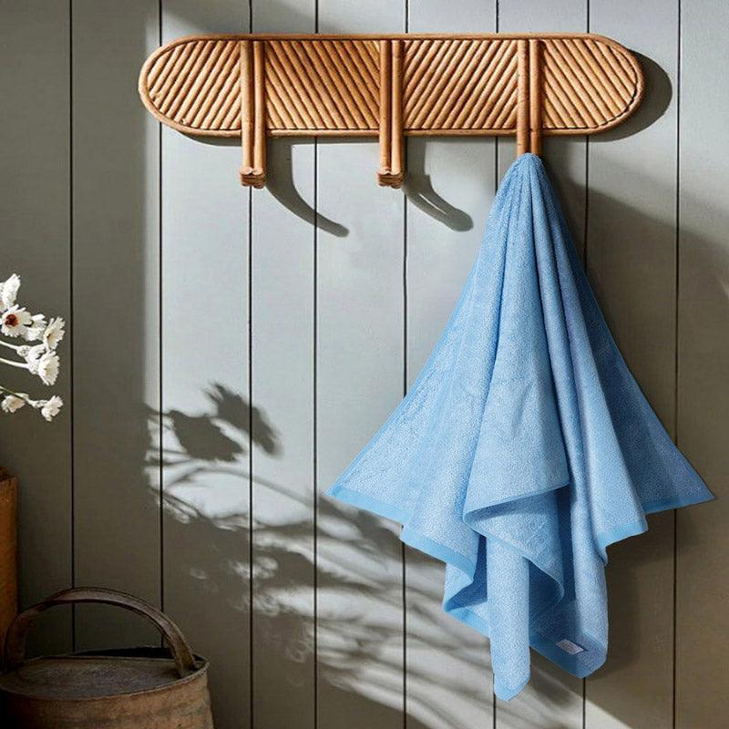 Buy Dreamo Bamboo Bath Towel - Light Blue Bath Towels from Vaaree