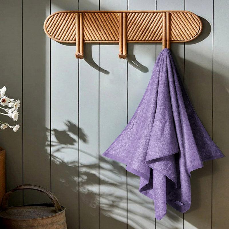 Buy Dreamo Bamboo Bath Towel - Violet Bath Towels from Vaaree