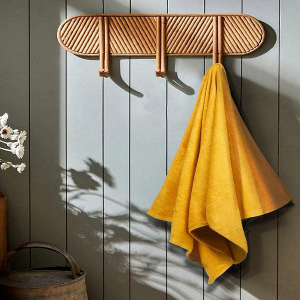 Buy Dreamo Bamboo Bath Towel - Ochre Bath Towels from Vaaree