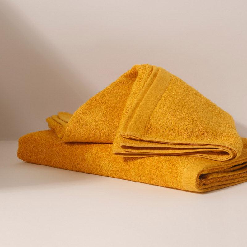 Buy Dreamo Bamboo Bath Towel - Ochre Bath Towels from Vaaree