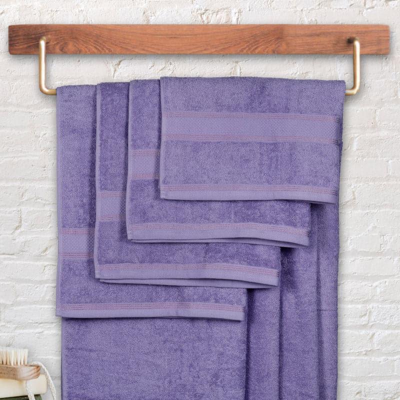 Buy Emerie Bath Towel (Purple) - Set Of Four Bath Towels from Vaaree