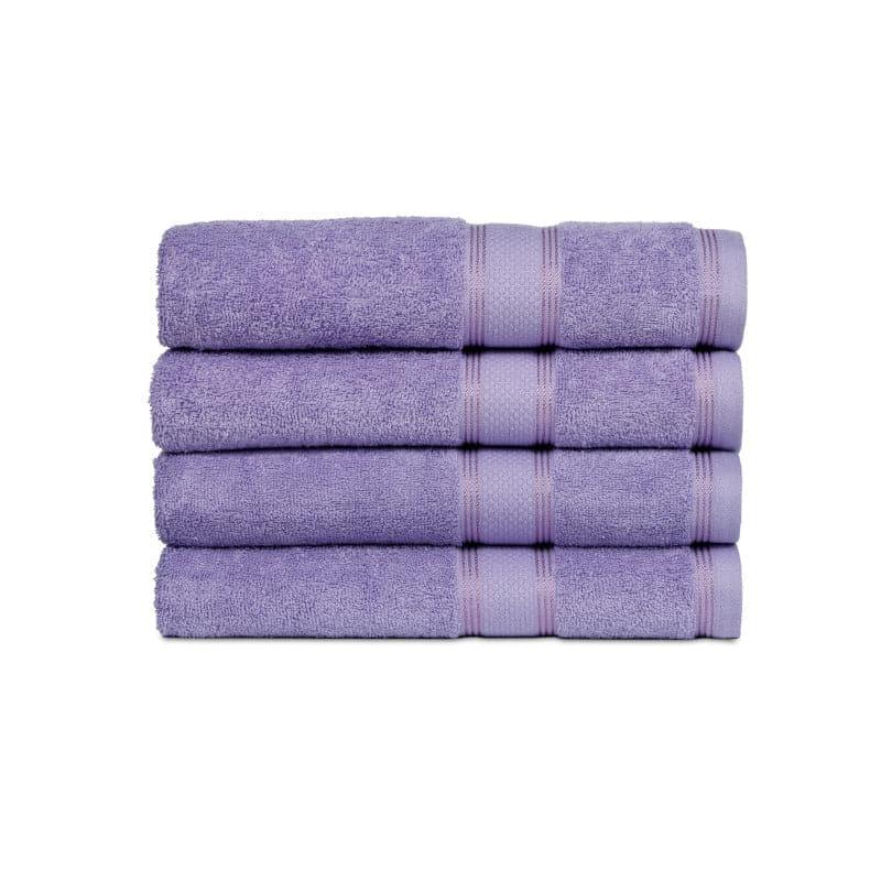 Buy Emerie Bath Towel (Purple) - Set Of Four Bath Towels from Vaaree