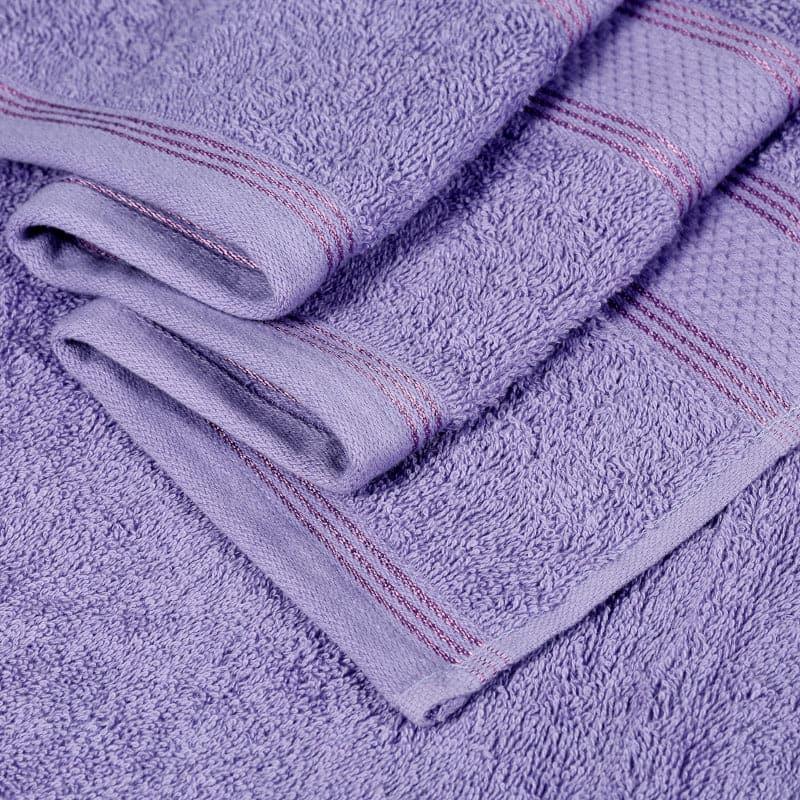 Buy Emerie Bath Towel (Purple) - Set Of Four Bath Towels from Vaaree