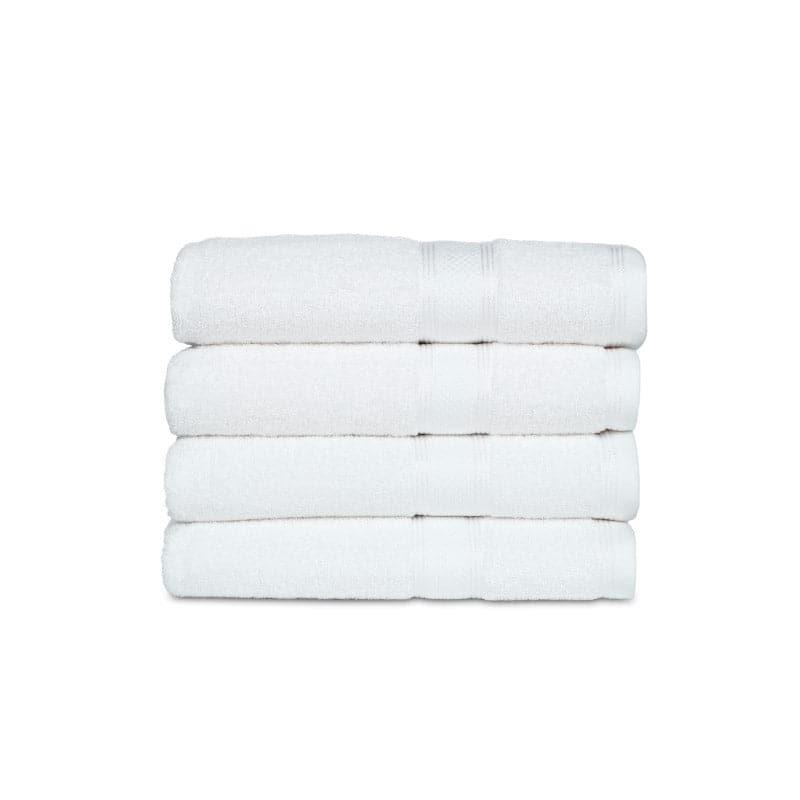 Buy Emerie Bath Towel (White) - Set Of Four Bath Towels from Vaaree