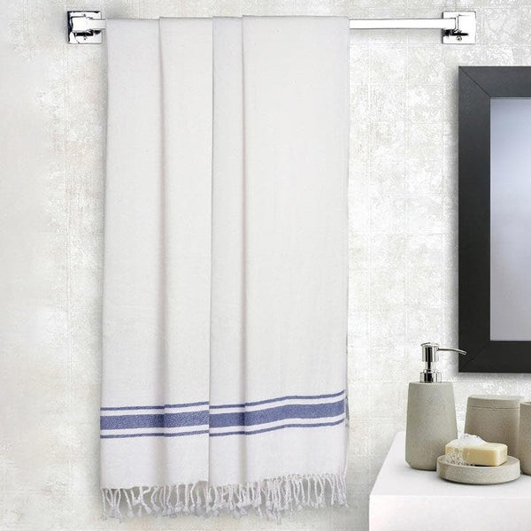 Buy Fresh Breeze Bath Towel (Blue) - Set Of Four Bath Towels from Vaaree