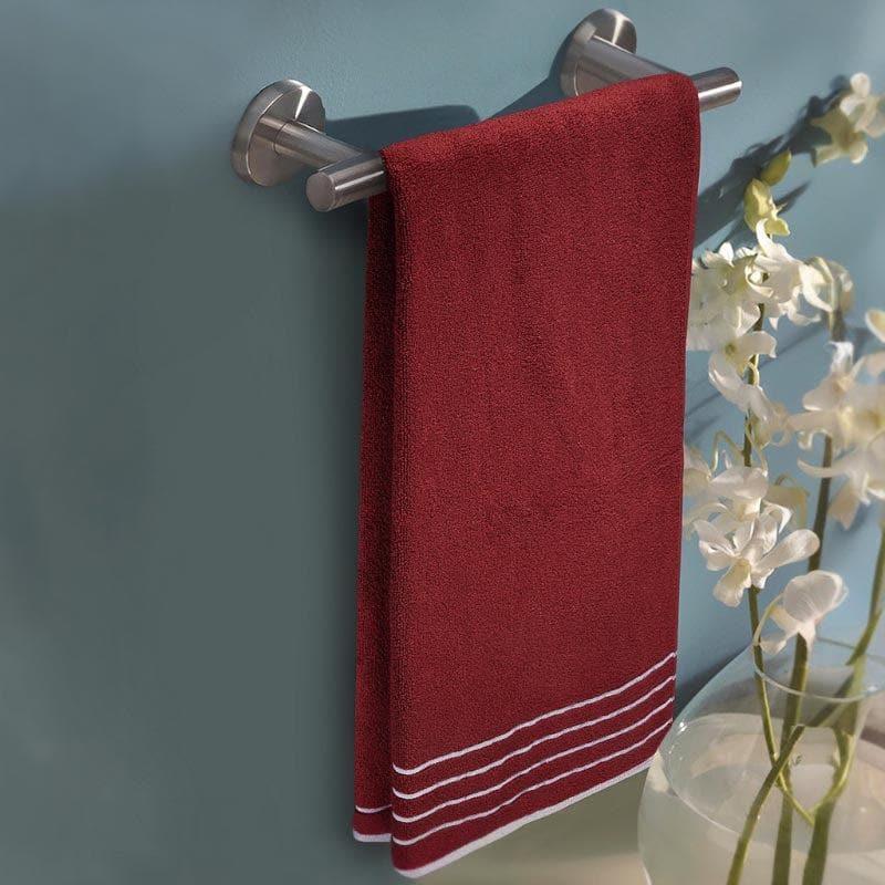 Buy Hue Haven Bath Towel - Maroon Bath Towels from Vaaree