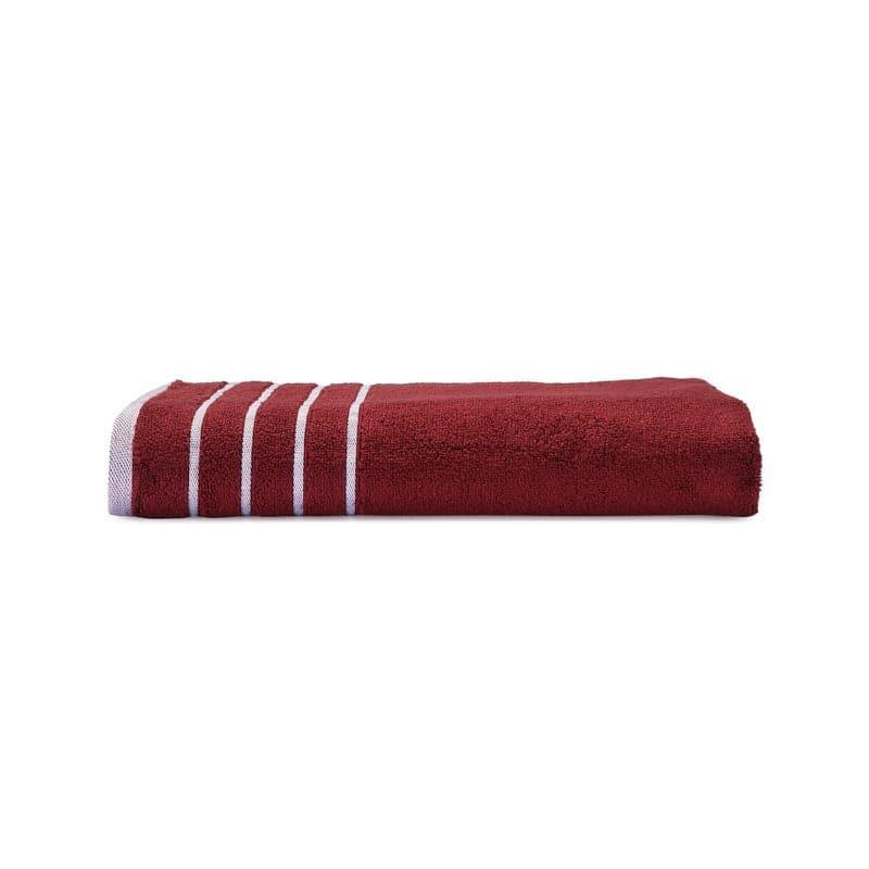 Buy Hue Haven Bath Towel - Maroon Bath Towels from Vaaree