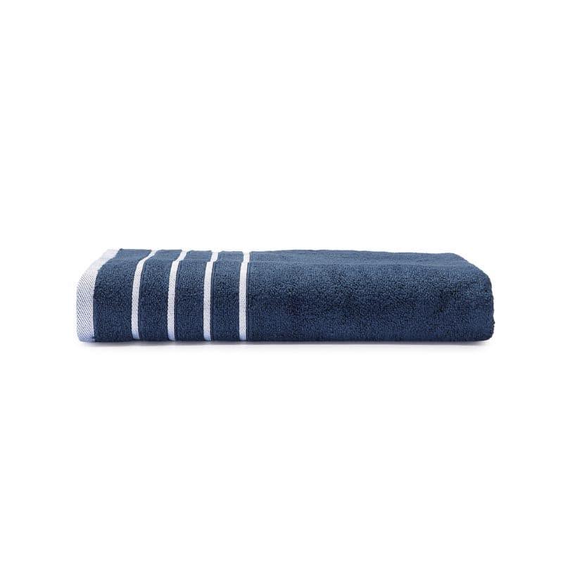 Buy Hue Haven Bath Towel - Navy Bath Towels from Vaaree