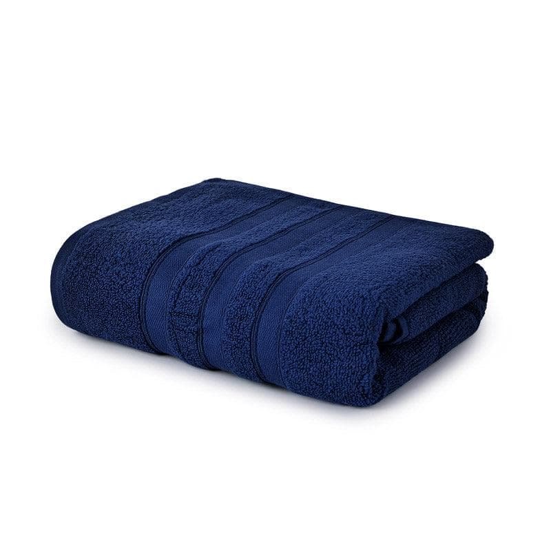 Buy Hydro Glee Bath Towel - Dark Blue Bath Towels from Vaaree