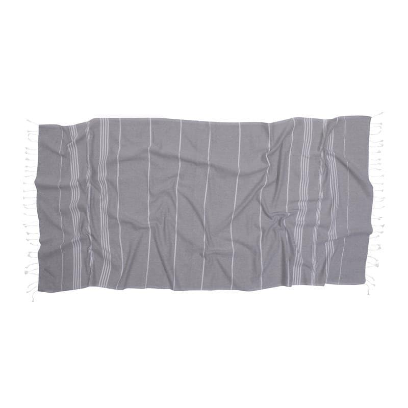 Buy Luxe Linen Bath Towel - Cool Gray Bath Towels from Vaaree