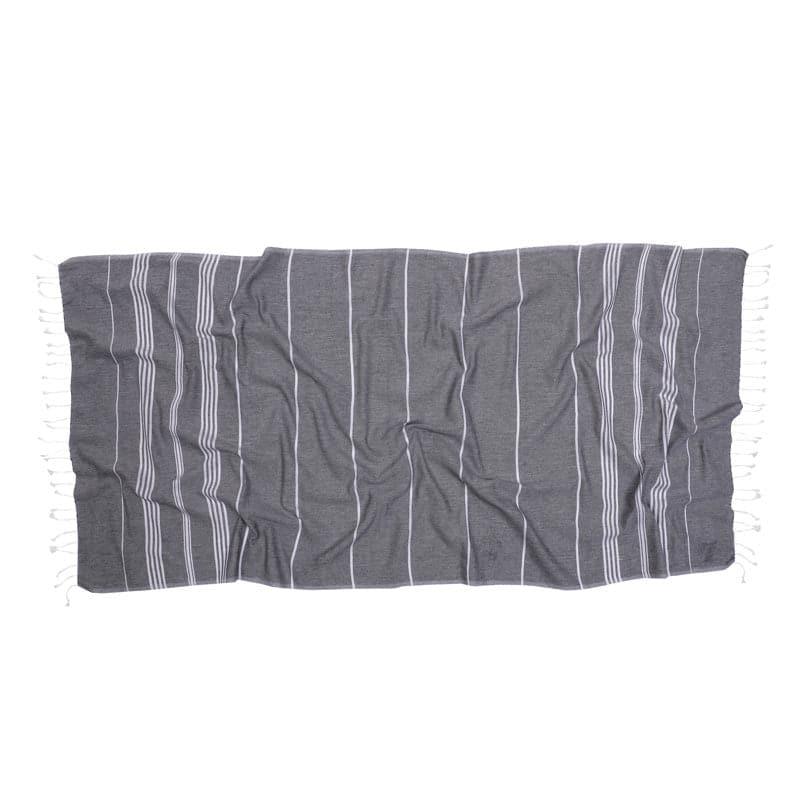 Buy Luxe Linen Bath Towel - Grey Bath Towels from Vaaree